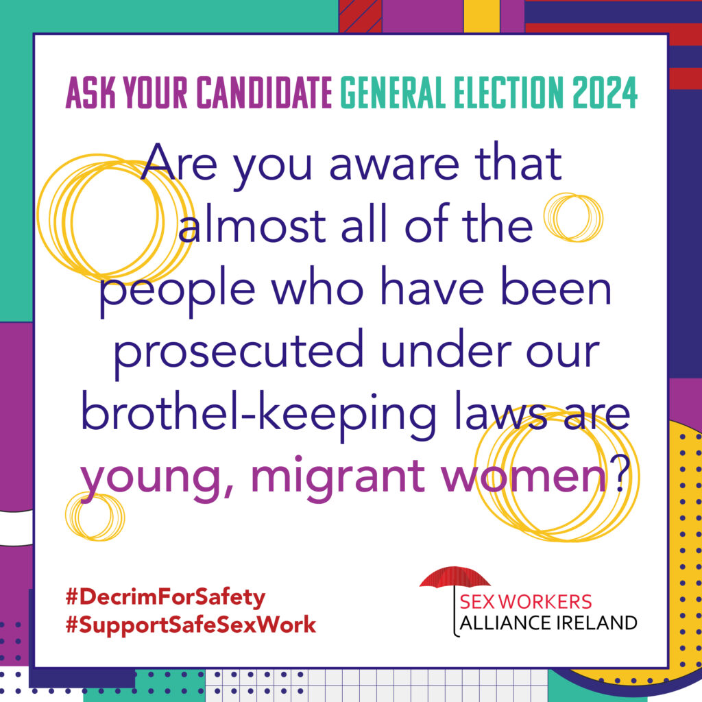 Are you aware that almost all of the people who have been prosecuted under our brothel-keeping laws are young, migrant women?